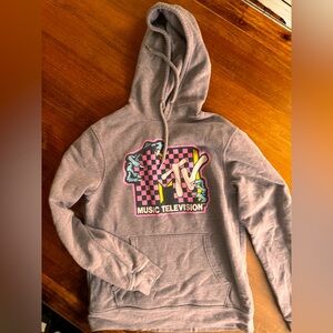 Retro MTV monster logo Hoodie Mens Sweatshirt Size small. Barely worn.
